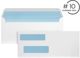 Envelopes - Regular Gummed Double Window #10 Security Envelopes (8500)