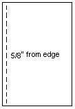 5/8" Vertical Perforation Item 04107: 20lb