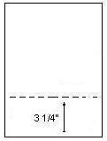 3 ¼" Perforation from Bottom