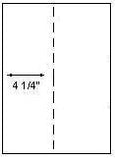 4 ¼ Vertical Perforation Item 04339: 20lb