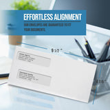 Envelopes - Regular Gummed Double Window #10 Security Envelopes (8500)