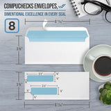 Envelopes -   Peel & Seal Double Window Check Envelopes (8801)