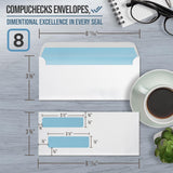 Envelopes -  Regular Double Window Check Envelopes - Gummed (8900)