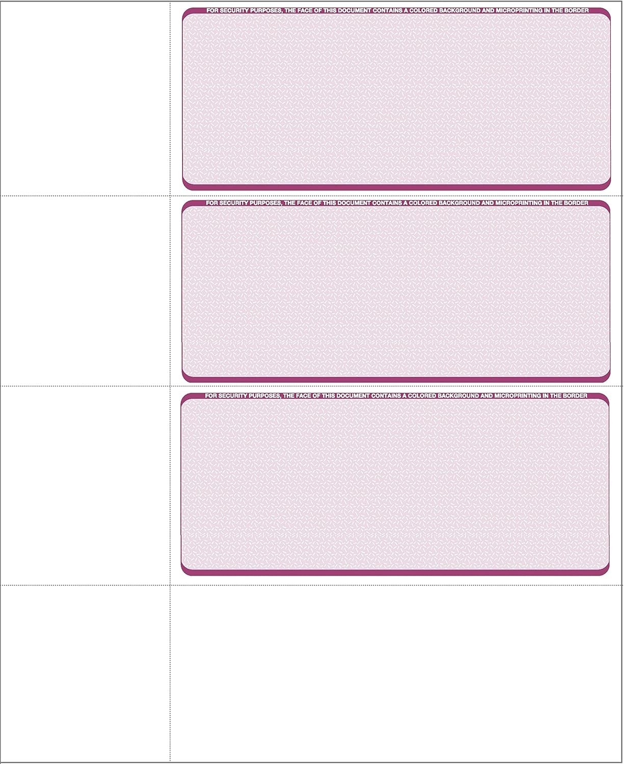 Personal 3 Checks on Page