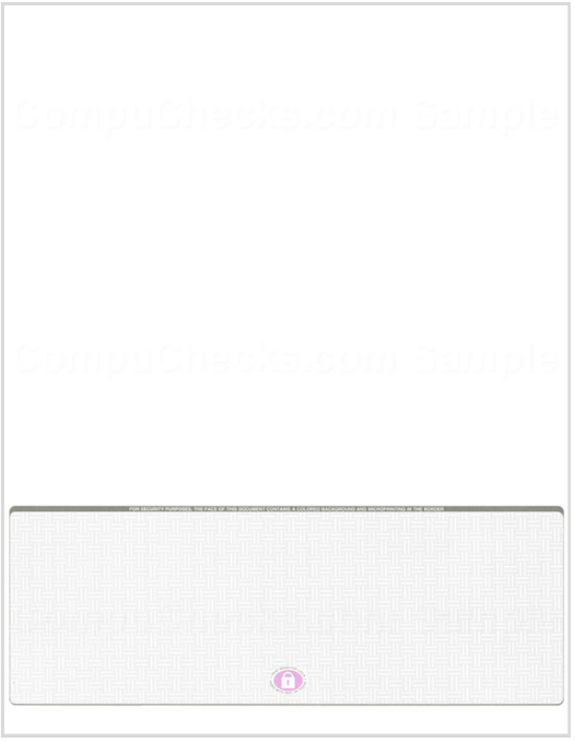 Blank Check on Bottom