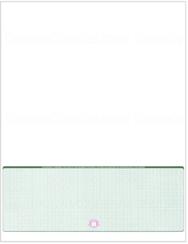 Blank Check on Bottom