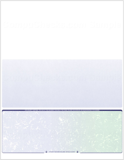 Blank Check on Bottom