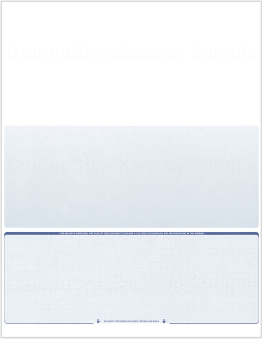 Blank Check on Bottom