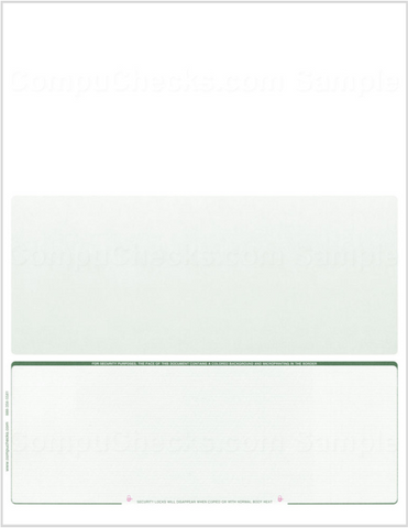 Blank Check on Bottom