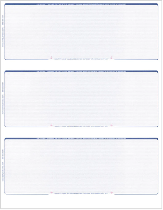 Business 3 Checks on Page