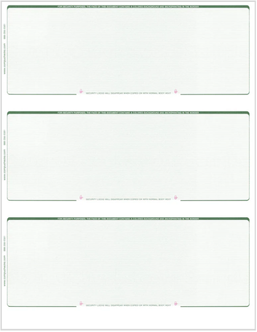 Business 3 Checks on Page