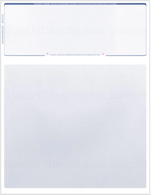 Blank Check on Top