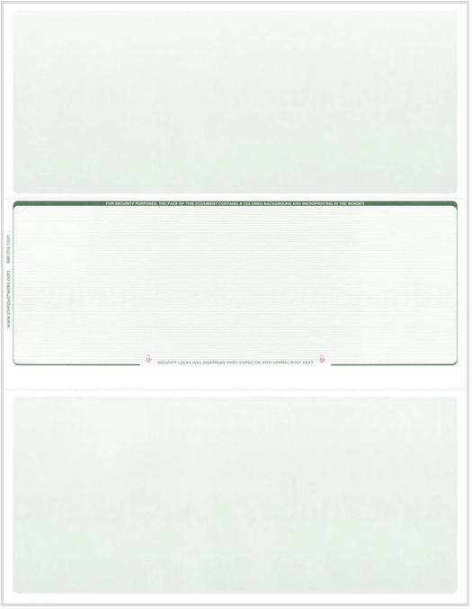 Blank Check in Middle