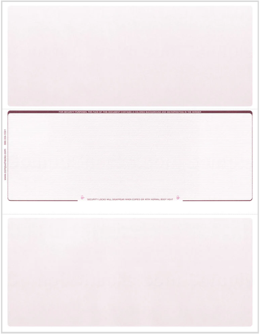 Blank Check in Middle