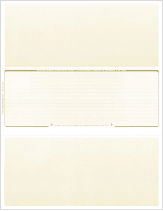 Blank Check in Middle