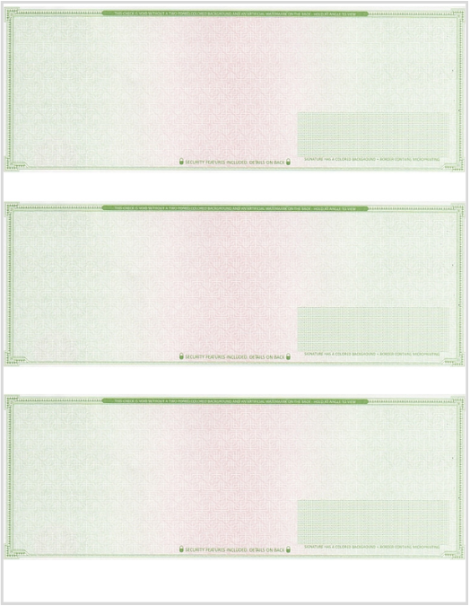 Order High Security Business Checks | 3 Checks/Page