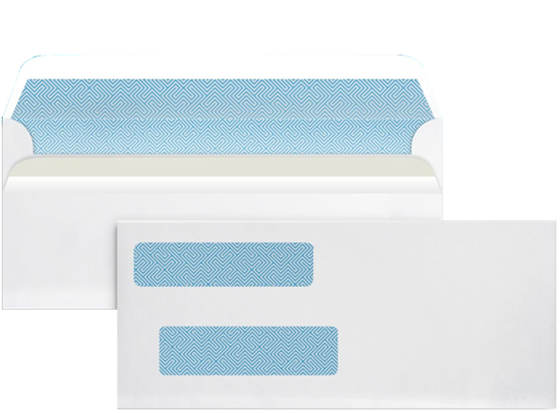 Check Machine Envelope Double Window Security Envelopes | Self-Seal for Business Checks