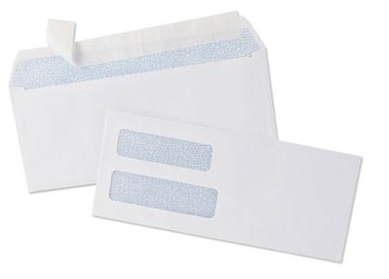 Envelopes -   Peel & Seal Double Window Check Envelopes (8801)
