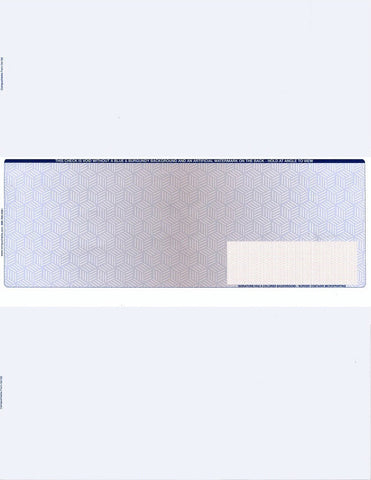 High Security Blank Check in Middle