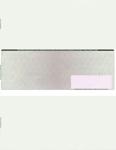 High Security Blank Check in Middle