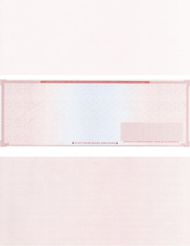 High Security Blank Check in Middle
